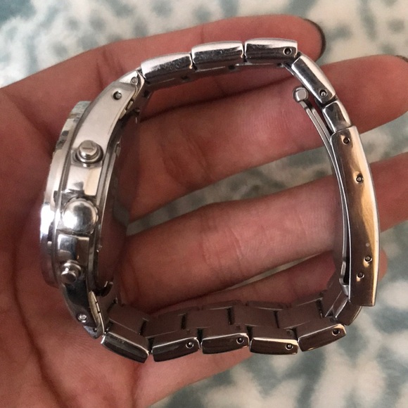 Fossil Silver Diamond Encrusted . Small fit . - Picture 4 of 8